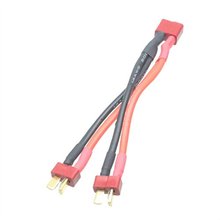 1pcs  T-Plug Y Wire Harness Female to Male Parallel RC Battery Connector plug Cable female to 2 male  RC Adapter Free shipping 2024 - buy cheap