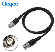 HOT Cleqee P1013 BNC Q9 Male Plug To BNC Q9 Male Plug Oscilloscope Test Probe Cable Lead 100CM BNC-BNC 2024 - buy cheap