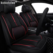 kokololee fabric car seat cover For seat arona altea renault symbol kadjar geely emgrand ec7 kia spectra car seats protector 2024 - buy cheap