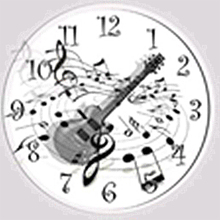 Rhinestone painting crystal Home Decor Diamond painting Music clock & guitar 3D cross stitch piattern diamond embrodery ZY136 2024 - buy cheap