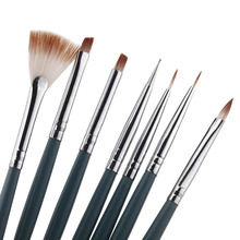 7Pcs UV Gel Pen Professional Nail Art Paint Drawing Brushes Nail Art Design Brush Dotting Pen DIY Nail Print Brush Manicure Tool 2024 - buy cheap