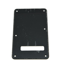 KAISH Black 1 Ply ST Style Guitar Tremolo Trem Spring Cover Back Plate 2024 - buy cheap