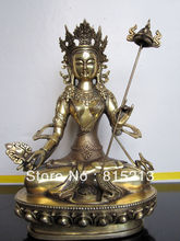 Estatua budista tibetano de bronce Ushnishavijaja de Buda wang 000309 2024 - compra barato
