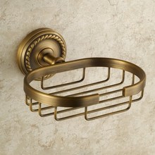 Jabonera montada en la Pared Soporte de latón antiguo para jabón cesta de jabón accesorios de baño BD633 2024 - compra barato