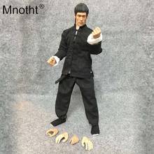 Mnotht 1/6 Scale The Big Boss Bruce Lee Black Uniforms Suit For 12in Musale Male Body Model Toys Action Figure Collection toy m3 2024 - buy cheap