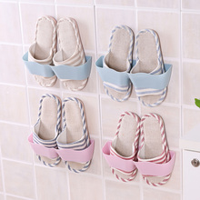1pc Wall-mounted Shoe Rack Slippers Shelf Living Room Bathroom Paste Shoe Organizer 2024 - buy cheap
