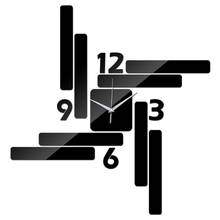 2018 New hot Wall Clocks Modern Reloj De Pared Large Decorative wall watches Clock 3d Diy Acrylic Mirror sticker Free Shipping 2024 - buy cheap