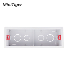 Minitiger-Cassette interno para Interruptor táctil estándar y enchufe USB, caja de montaje de color blanco/rojo, 186mm * 67,5mm * 50mm para 197mm * 72mm 2024 - compra barato