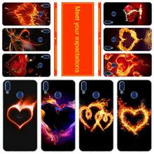 Soft silicone case for Huawei Honor 30 20 Pro 10 9 9X Lite 10i 9a 8a 7a 30s love heart on fire 2024 - buy cheap
