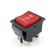 DPDT-interruptor basculante On/Off/On, luz de neón, CA 250V/16A 125V/20A 2024 - compra barato