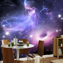 Custom Any Size 3D Wall Mural Wallpaper For Bedroom Walls Modern Abstract Universe Stars Galaxy Living Room Ceiling Wallpaper 3D 2024 - buy cheap