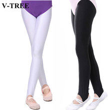 Girls Glossy Pants White/black Leggings For Girl Dancing Children Leggins Kids Foot Trousers Teenager Stockings 1-12years 2024 - buy cheap