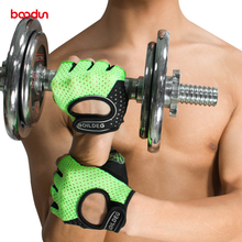 Boodun Вес подъемные спортивные перчатки для тренировок Фитнес перчатки Для мужчин спортивные Нескользящие дышащей кожане мужские перчатки Для женщин Для мужчин перчатки для йоги 2024 - купить недорого