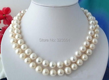 AAA +2ROW 12mm WHITE ROUND fw PEARL NECKLACE MABE 2024 - buy cheap