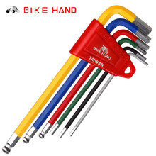 BIKEHAND-Juego de llaves hexagonales para bicicleta de montaña, Kit de herramientas de reparación de bicicletas, llave de servicio, 6 uds. De colores, apertura de bola plana de 2/2, 5/3/4/5/6mm 2024 - compra barato
