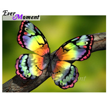 Ever Moment Diamond Painting Butterfly Full Square Drill 5D DIY Picture Of Rhinestone Mosaic Diamond Embroidery Decor ASF1496 2024 - buy cheap
