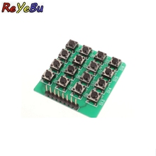 5Pcs 8pin Matrix 16 Keys 4x4 4*4 Matrix 16 Keys Button Keypad Keyboard Breadboard Module MCU for arduino Diy Kit 2024 - buy cheap