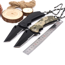 Cuchillos tácticos de acampada de alta calidad, cuchillo de bolsillo de supervivencia, hoja plegable endurecida 55HRC, cuchillo de caza al aire libre EDC Multi herramienta 2024 - compra barato