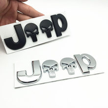3D Metal for JEEP Premium Car Side Fender Rear Trunk Emblem Badge Sticker Decals for Chrysler JEEP Grand Cherokee Wrangler Compa 2024 - buy cheap