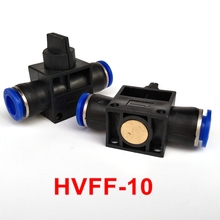 5pcs/lot   Hand  Speed Control Valve HVFF-10 Pneumatic Air Fitting 10mm to 10mm 2024 - buy cheap