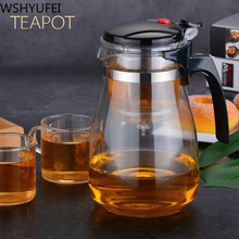 Hot sale Heat Resistant Glass Teapot Chinese Tea Set Puer Kettle Coffee Glass Maker Convenient Office Tea Pot With filter 2024 - buy cheap