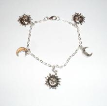 Amuletos de mariposa con forma de Ángel de Luna y Sol de Plata Vintage variada, pulsera para el tobillo, cadena, pulseras para mujer, accesorios de joyería 2024 - compra barato