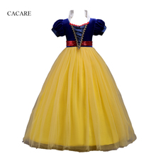 Girl Stage Wear Dance Dresses Oriental Dance Costumes for Kids Princess Snow White Dance Dress for Girls D0068 Sheer Hem 2024 - buy cheap