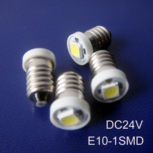 Luzes led de alta qualidade, 5050 24v, e10, lâmpada led e10 24v, caminhão 24v, lâmpadas led e10, luzes de sinal e10 24v, frete grátis 100 2024 - compre barato