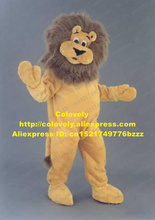 Traje de Mascota de León con nariz negra y grande para adultos, traje de Mascota de color marrón, azul y negro, tallas grandes, n. ° 189, Envío Gratis 2024 - compra barato