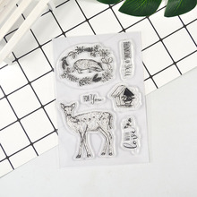 Deer Transparent Clear Stamp for Scrapbooking Transparent Silicone Rubber DIY Photo Album Decor 2024 - buy cheap
