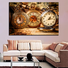 Pintura en lienzo de alta definición, arte de pared, relojes, Fondo de cabecera para el hogar, pañuelo decorativo de cuadros modulares, póster, 1 pieza 2024 - compra barato