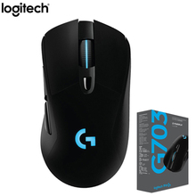 Logitech g703-mouse sem fio original, 2.4ghz, com rgb, foi testado pelo corpo oficial do pc noteb 2024 - compre barato