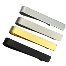 Fashion Gentleman Slim Collar Stainless Steel Tie Clip Black Silver Metal Necktie Tie Bar Men Clothing Accessories 2024 - buy cheap