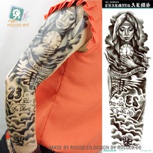 Rocooart Временные татуировки рукав полная рука водонепроницаемые татуировки для крутых мужчин женщин Переводные татуировки наклейки на тело искусство 2024 - купить недорого
