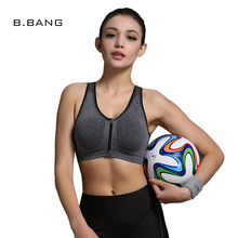 B.BANG 2017 Women Bra Top with Front Zipper Push Up Seamless Padded Underwear Wire Free Daily Women's Brassiere 2024 - buy cheap