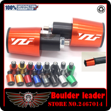 CNC 22MM Tampa Guiador Grips Handle Bar End Plugs Para Yamaha YZF R6 YZFR6 2005-2016 2006 2007 2008 2009 2010 2011 2012 2013 2014 2024 - compre barato