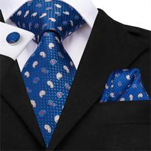 Hi-Tie New Design Animal Ties For Men Woven Necktie Plaisley Jacquard Fashion Party Wedding Gravata Navy Blue Men Tie SN-3207 2024 - buy cheap