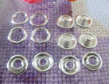 50 Sets about 9/16 Inch15mm Open Ring No Sew Snaps Fasteners For Sewing Plating Metal Snap Prong Buttons in Craft Scrapbooking 2024 - buy cheap
