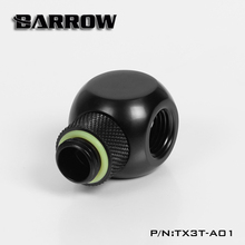 Barrow TX3T-A01 G1 / 4 "X3 Black  silver Extender rotation 3-Way cubic Adaptor seat water cooling computer accessories 2024 - buy cheap