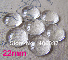 50pcs/lot, Good Quality 22mm Domed Round Transparent Clear Magnifying Glass Cabochon 2024 - buy cheap