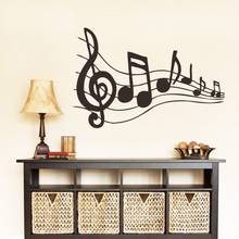 2015 Fashion Music Vinyl Wall Decal Musical Notes Music Mural Art Wall Sticker Music Room Class Room Living Room Home Decoration 2024 - buy cheap