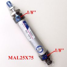 Single Rod Cylinder MAL25X75 Bore 25mm Stroke 75mm Aluminum Aolly Air Cylinder 2024 - buy cheap