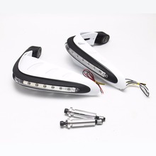 White 7/8" 22mm ATV Dirt Bike Motorcycle Led DRL Turn Signal Brush Bar Hand Guard Protecter For Honda Kawasaki Yamana Suzuki 2024 - buy cheap