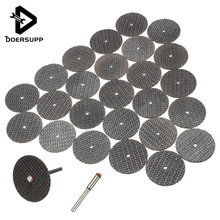 25pcs/set Metal Cutting Disc for Dremel Grinder Rotary Tool Circular Saw Blade Wheel Cutting Sanding with 1pc Mandrel Accessory 2024 - buy cheap