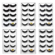 50 pairs natural long false eyelashes fluffy 3d mink lashes makeups 100% cruelty free faux eye lashes extension faux cils G801 2024 - buy cheap