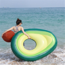 Гигантское надувное кольцо для плавания авокадо для взрослых детей, плавающее 160x125 см, летние вечерние матрас-игрушка для бассейна 2024 - купить недорого