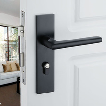 Aluminum Key Door Locks Continental Bedroom Minimalist Interior Door Handle Lock Cylinder Security Door Lock Bwdroom 2024 - buy cheap