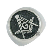 Free shipping! G & Masonic Ring Stainless Steel Freemasonry Masonic Ring Jewelry SJR0013 2024 - buy cheap