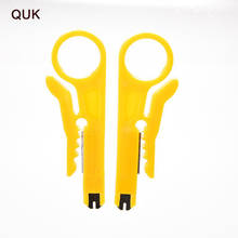 QUK Pliers Yellow Knife Wire Stripper And Cutter Portable Simple Utility Scissor Stripping Wire Network Cable Cutter Hand Tools 2024 - buy cheap