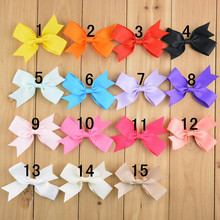 50 pcs/lot , 3.5 inch handmade Satin Ribbon bows hair accessories 2024 - buy cheap